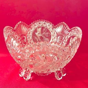 Hofbauer Byrdes Crystal Footed Bowl - C1023